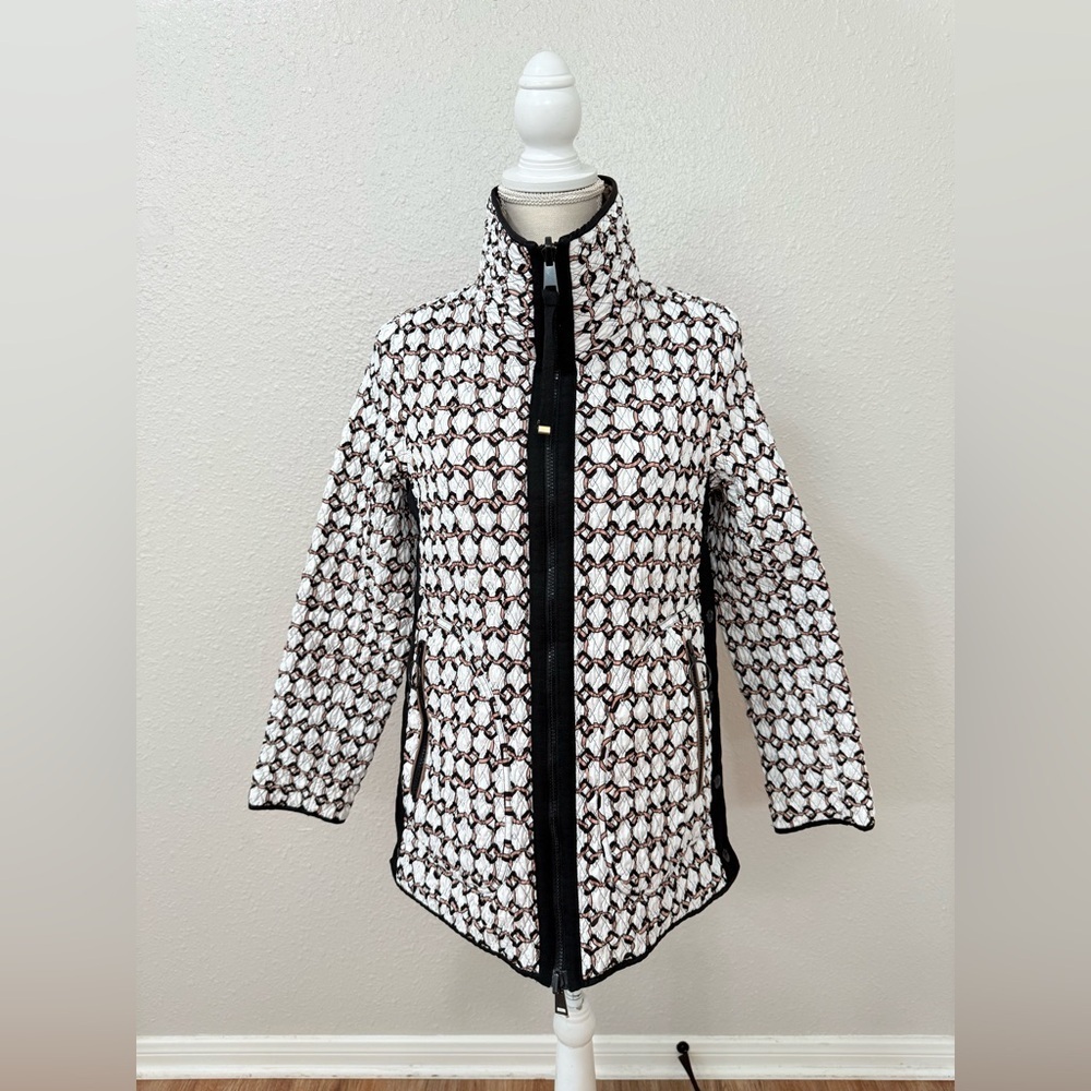 LANDI Fancy Reversible Trapuntino Quilted Women's Jacket Made in Italy Size S - Picture 2 of 11